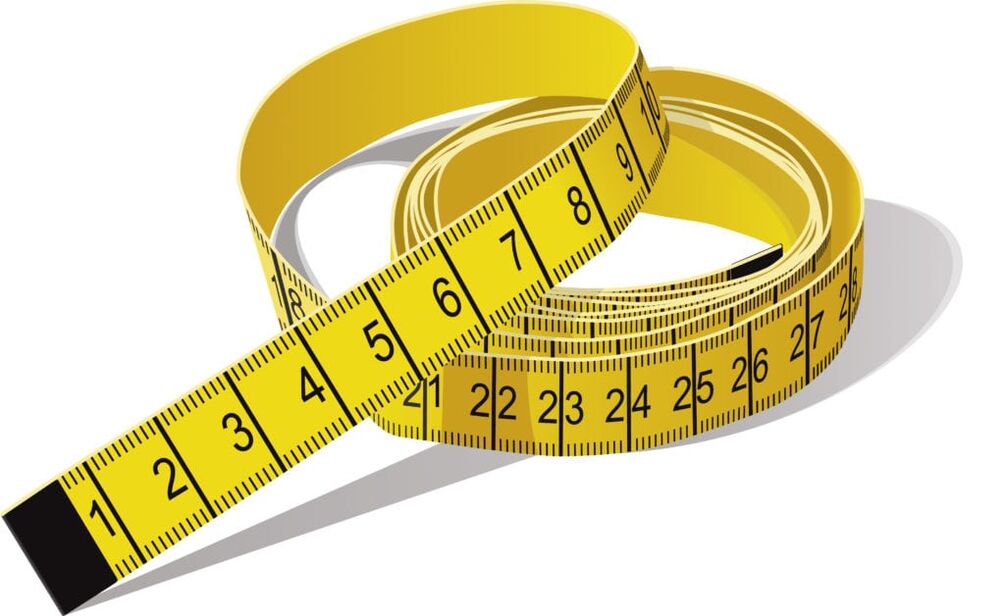 Tape to measure the width of the penis before enlargement