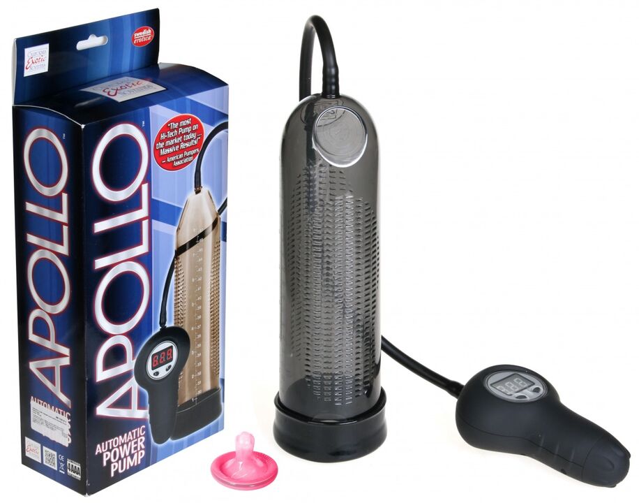 Vacuum pump to increase the width of the penis