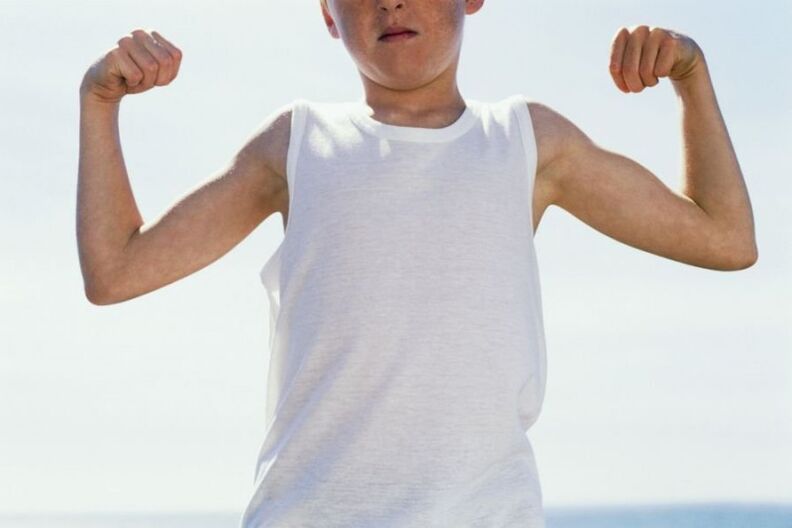 Strong adolescent and penis enlargement at age 14