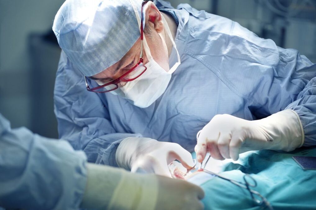 Surgery to enlarge the penis