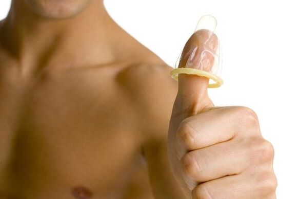 A finger condom is a symbol of adolescent penis enlargement