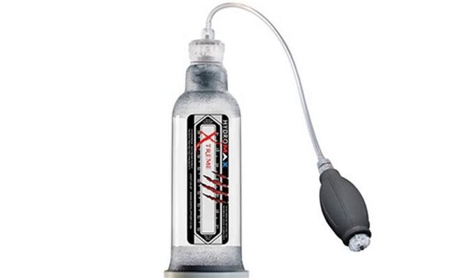 Hydropump for penis enlargement