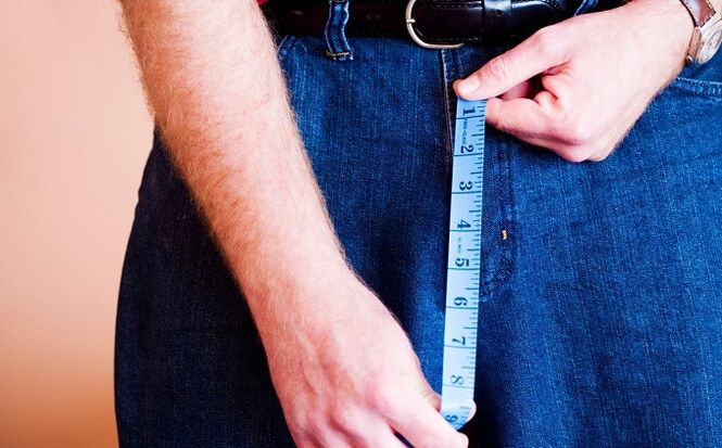 Measure the penis before enlargement